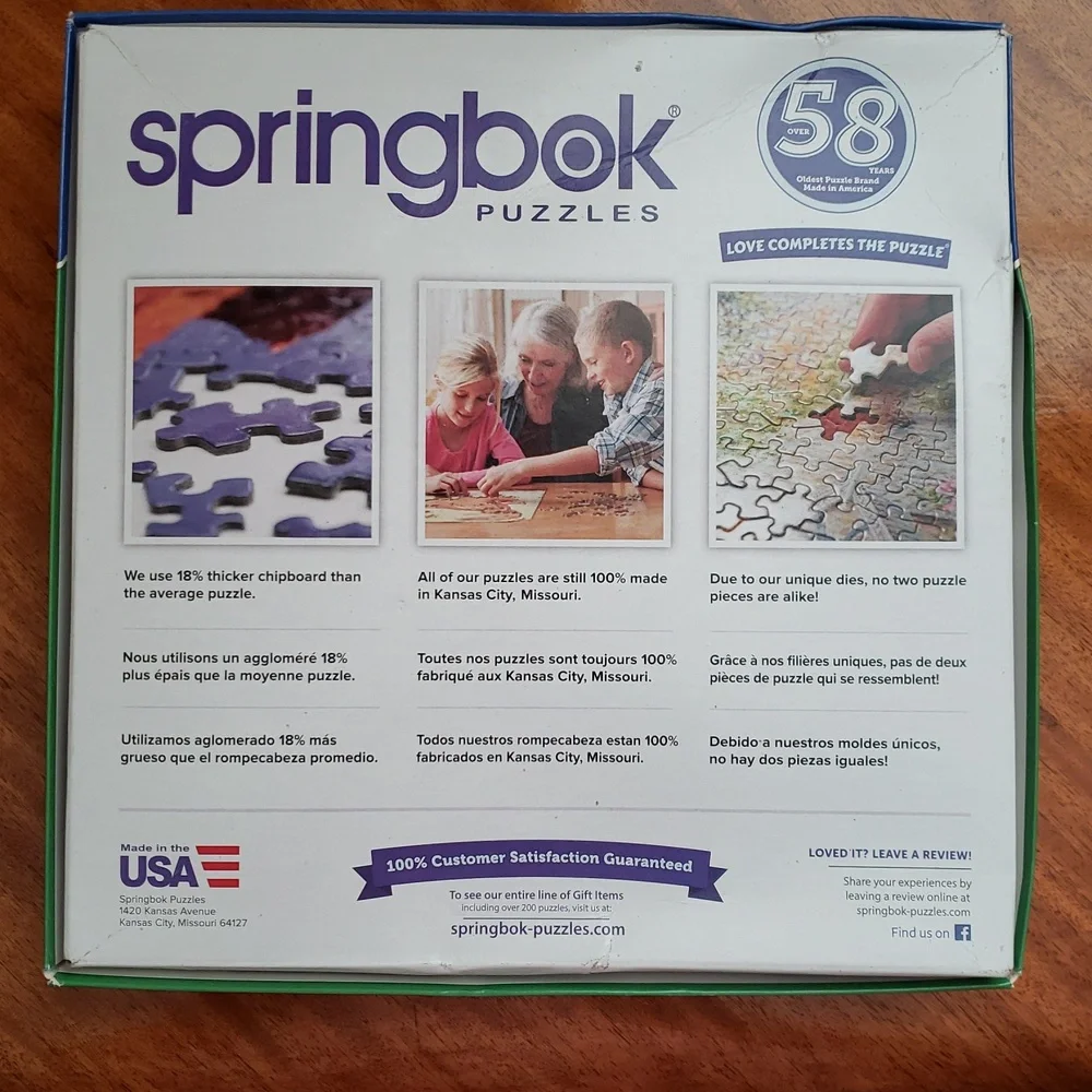 NEW Springbok 1,000 Piece Puzzle - Please Read Description - Picture 3 of 5